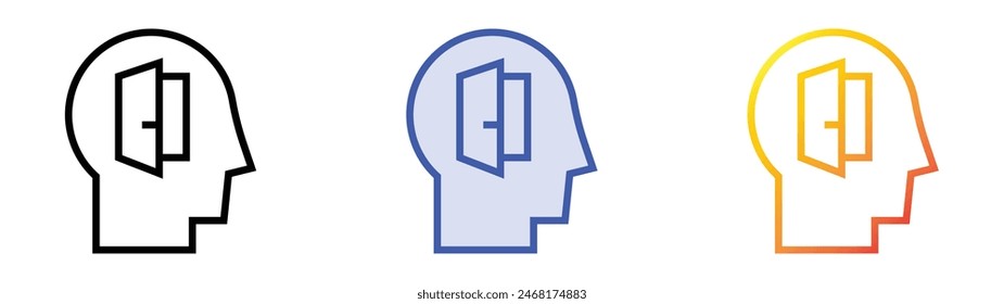 icono de evasión. Diseño de estilo de relleno lineal, azul y degradado aislado sobre fondo blanco