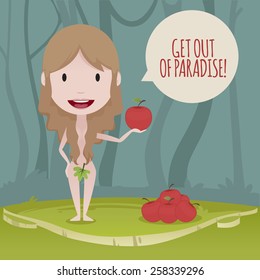 Eve offering an exit from paradise