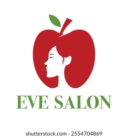 eve salon flat minimalist logo design