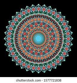 Even if the environment is cold But the flowers still have bright colors. 
The sentence for creating this Dot Mandala.