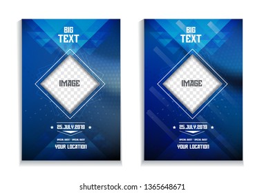 Even Poster. Dotted Lines Futuristic Flyer Design Concept for Events. Banner, Brochure.