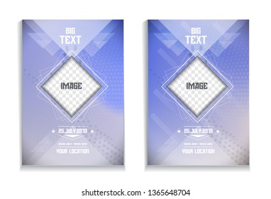 Even Poster. Dotted Lines Futuristic Flyer Design Concept for Events. Banner, Brochure.
