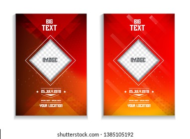 Even Poster. Dotted Lines Futuristic Flyer Design Concept for Events. Banner, Brochure.