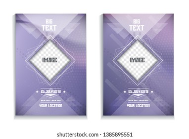 Even Poster. Dotted Lines Futuristic Flyer Design Concept for Events. Banner, Brochure.