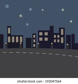 evening city horizon