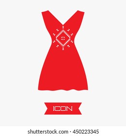 Evening dress icon