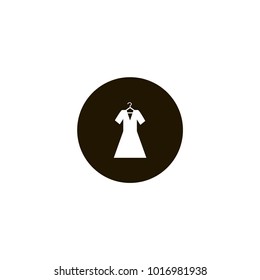 Evening dress icon. flat design