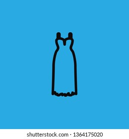 Evening Dress icon vector