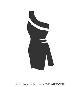 Evening Dress Icon, Vector Graphics