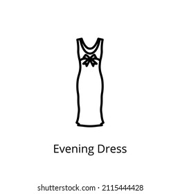 Abendkleid Symbol in Vektorgrafik. Logotyp