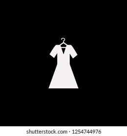 Evening dress vector icon. flat Evening dress design. Evening dress illustration for graphic 