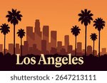 The evening glow casts a warm light over Los Angeles