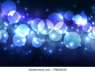 Evening lighting - vector wallpaper.