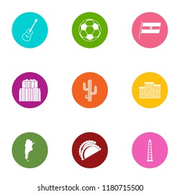 Evening nurse icons set. Flat set of 9 evening nurse vector icons for web isolated on white background