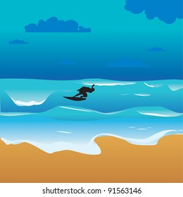 evening sea