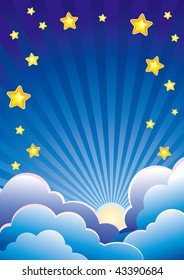 Evening sky background