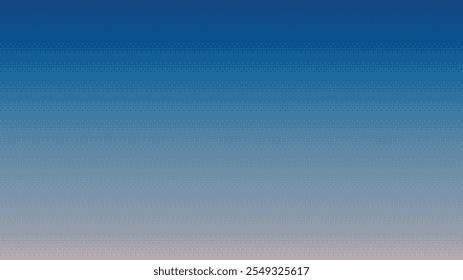 Evening sky background in pixel art style. Retro video-game backdrop vector illustration.