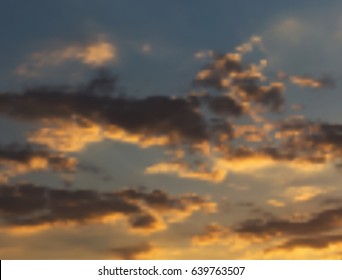 The evening sky. Blurred vector background.