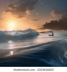 Abends Sonnenuntergang mit Blick auf das Meer am Ufer. abstraktes Design. Vektorgrafik-Musterhintergrund. Vorlagentextur für Innenausstattung, Verpackung, Tapete, Textilien, Papier, Innenausstattung, Bild.