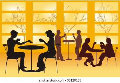 Evening supper Vector (CMYK color profiles)