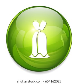evening women dress icon