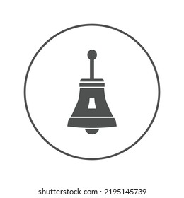 Evening worship church bell icon | Circle version icon |