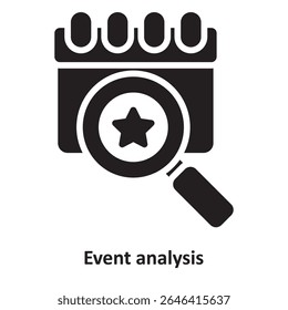 Event analysis Vector Icon which can easily modify or edit
