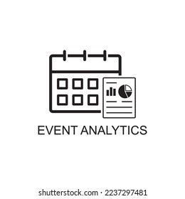 event analytics icon , business icon