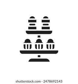 Event Appetizer Filled Icon Vector Illustration