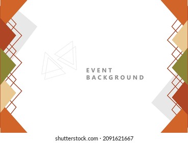 Event background template using autumn colors. Backdrop template for events, art performances, conferences, and seminars.