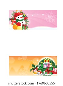 Event-Hintergrund Winterschneemann-WerbeIllustration