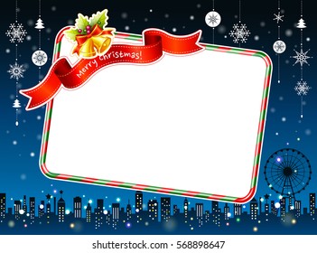 Event background_Night view and Christmas  