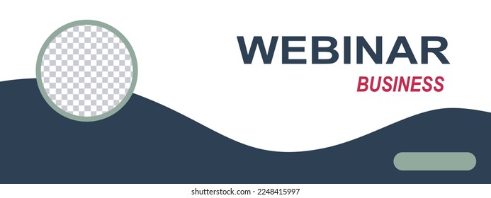 The event banner design template is blue and white. suitable for school, campus, business events.