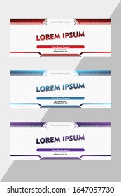 Event banner template modern for graphic design, event, business, etc.