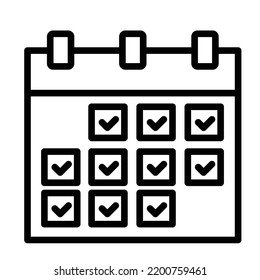 Event Bold Line Vector icon which can easily modify or edit

