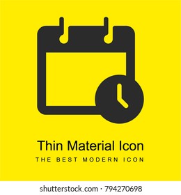 Event bright yellow material minimal icon or logo design