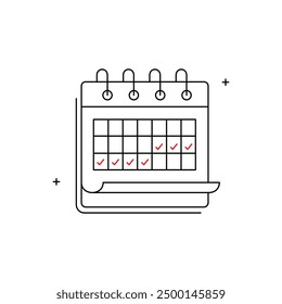 Event, Calendar, Date, Schedule Vector Icon Design