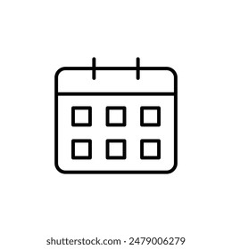 Icono de calendario de eventos perfecto para la programación y la gestión del tiempo