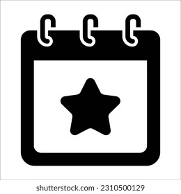 Event Calendar Icon , Vector Graphics