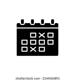 event calendar icon in vector. logotype