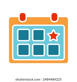 Event calendar line icon. Calendar, date, event, schedule, planner, day, appointment, organization, reminder, time management, agenda, special occasion, mark, plan, important date, timeline