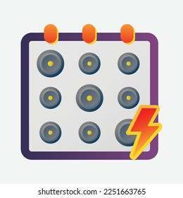 Event calendar month year planner. Express calendar event icon