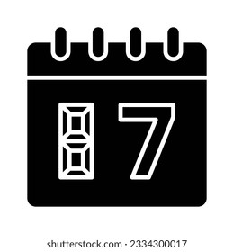 Diseño vectorial del calendario de eventos aislado en fondo blanco