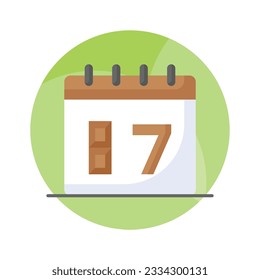 Diseño vectorial del calendario de eventos aislado en fondo blanco