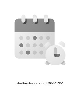 Event calendar vector icon. Schedule illustration for your mobile or website design. Pixel Perfect icon. Vector symbol. 