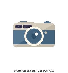 Event camera icon flat vector. Time manager. Task office isolated