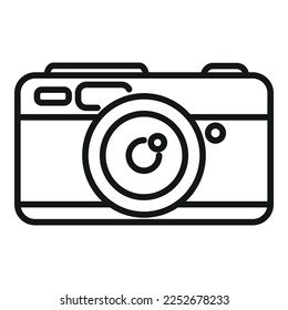 Event camera icon outline vector. Time manager. Task office