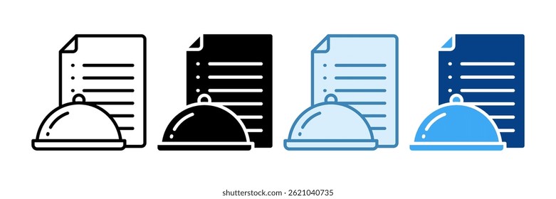 Event Catering Icon Set Multiple Style Collection