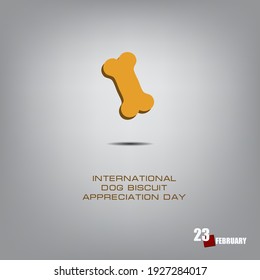 The event is celebrated on February International Dog Biscuit Appreciation Day