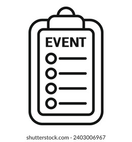 Event clipboard icon outline vector. Marriage couple. Planner agenda